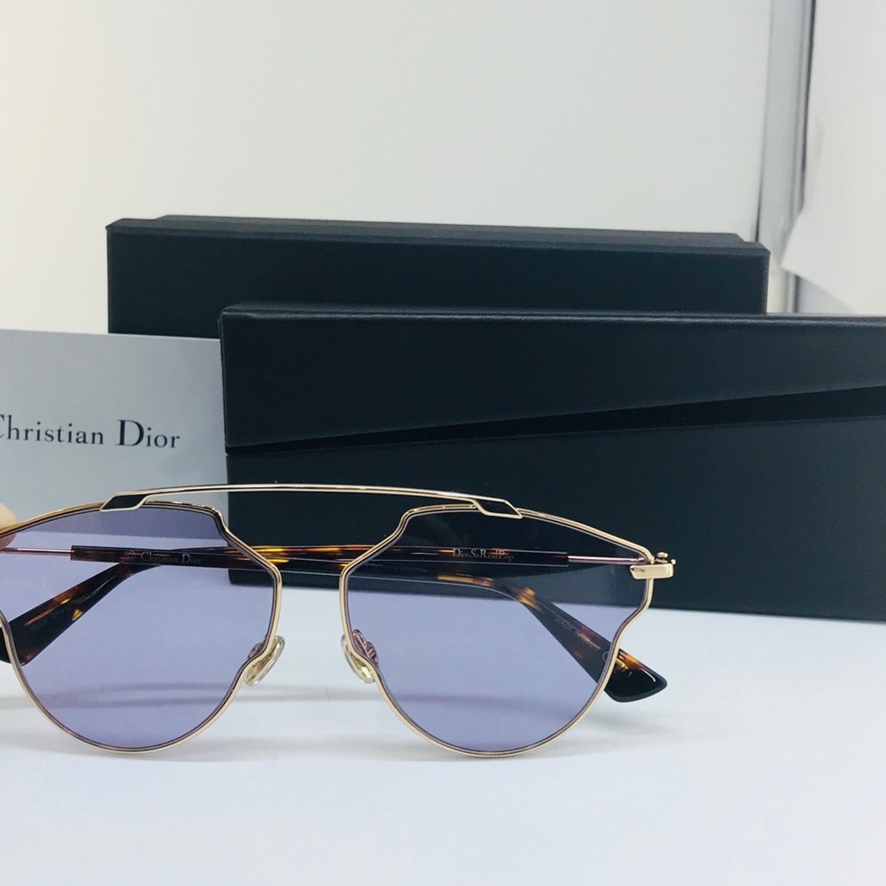 NWT Dior DIORSOREALPOP 06JU1 Violet / Gold Havana - Picture 4 of 8